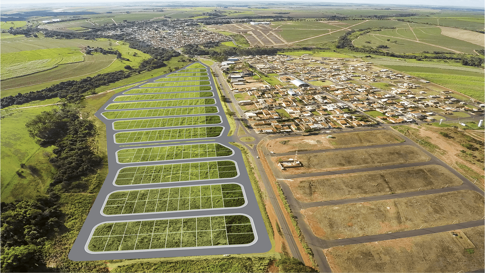 Foto área humanizada